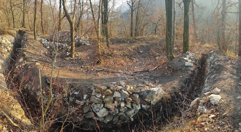 Remains of Karlík Castle, Czech Republic (Czechia)